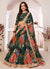 Green Sequence Embellished Floral Lehenga Choli