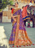 Purple Embroidered Patola Silk Wedding Saree