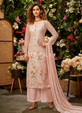 Baby Pink Embroidered Traditional Salwar Kameez Suit