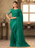 Dark Green Embroidered Silk Saree