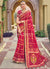 Buy Saree - Cherry Red Multi Embroidery Traditional Wedding Saree
