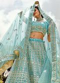 Aqua Blue Lehenga Choli In Australia