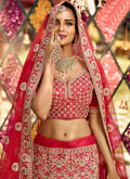 Red Wedding Lehenga Choli  In UK