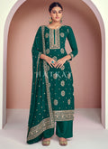 Pine Green Traditional Pakistani Salwar Kameez
