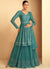 Sea Green Sequence Embroidery Sharara Style Suit