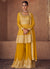 Yellow Sequence Embroidery Festive Gharara Style Suit