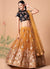 Mustard Yellow Multi Embroidery Wedding Lehenga Choli