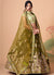 Mehendi Green Multi Embroidery Wedding Lehenga Choli