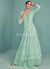 Mint Green Sequence Embroidered Lehenga Choli With Jacket 