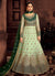 GreenZari Embroidered Wedding Anarkali Suit