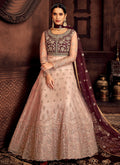 Wine Anarkali Suit