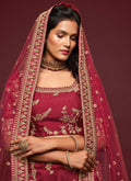 Maroon Silk Lehenga Choli In UK