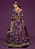 Purple Embroidered Silk Lehenga Choli In Canada