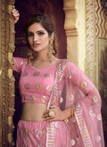 Blush Pink Embellished Lehenga Choli In UK