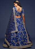 Blue Silk Lehenga Choli In USA