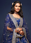 Blue Lehenga Choli In USA