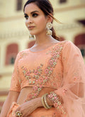 Peach Lehenga Choli In Usa