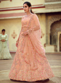 Peach Lehenga Choli In Usa