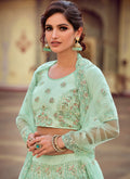 Aqua Green Lehenga Choli In Canada