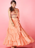 Shop Latest Reception Lehenga Online Free Shipping In USA, UK, Canada, Germany, Mauritius, Singapore With Free Shipping Worldwide.