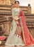 Grey And Red Embroidery Georgette Lehenga Choli