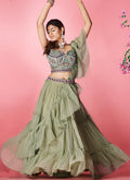 Shop Latest Reception Lehenga Online Free Shipping In USA, UK, Canada, Germany, Mauritius, Singapore With Free Shipping Worldwide.