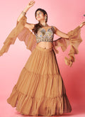 Shop Latest Reception Lehenga Online Free Shipping In USA, UK, Canada, Germany, Mauritius, Singapore With Free Shipping Worldwide.