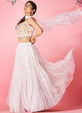 Shop Latest Reception Lehenga Online Free Shipping In USA, UK, Canada, Germany, Mauritius, Singapore With Free Shipping Worldwide.