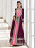 Magenta Zari Embellished Jacket Style Anarkali Suit 