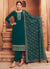 Firozi Green Sequence Embroidery Festive Pant Style Suit