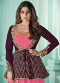 Pink And Maroon Anarkali Suit In USA