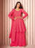 Pink Sequence Embroidered Designer Sharara Suit