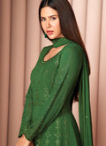Green Embroidered Designer Sharara Suit In USA