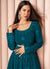 Turquoise Embroidered Designer Sharara SuitIn UK