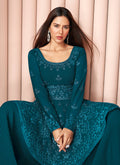 Turquoise Sharara Suit  In UK