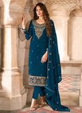 Blue Georgette Salwar kameez