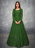 Green Thread And Sequence Embroidered Anarkali Suit