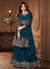 BlueGolden Embroidered Designer Sharara Suit