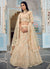 Beige Foil Mirror And Thread Embroidered Designer Lehenga Choli