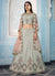 Grey And Pink Multi Embroidered Designer Lehenga Choli