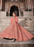 Dusky Pink Multi Embroidered Traditional Lehenga Choli