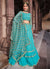 Light Blue Zari Embroidered Traditional Lehenga Choli