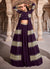 Deep Purple Zari Embroidered Designer Lehenga Choli