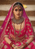 Buy Magenta Bridal Lehenga Choli