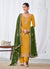 Yellow And Green Straight Pant Suit