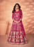 Hot Pink Embroidered Net Anarkali Suit