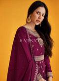 Deep Wine Anarkali Suit