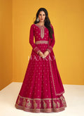 Hot Pink Anarkali Suit