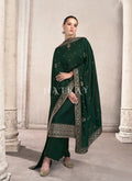 Green Golden Embroidered Suit 