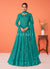 Sea Green Sequence Embroidered Flared Anarkali Suit